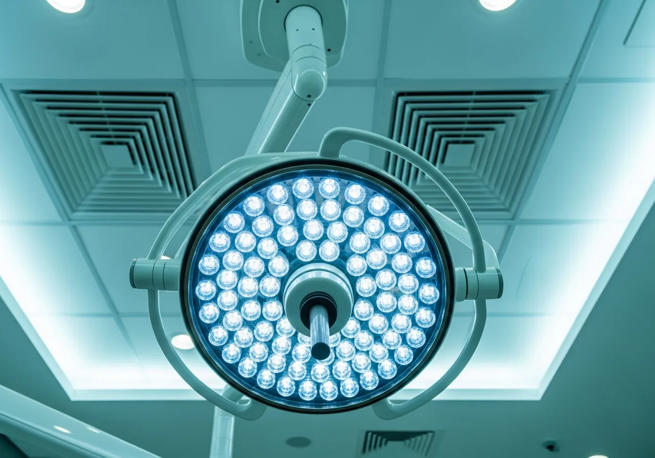 LED-Behandlungslampe im Behandlungsraum