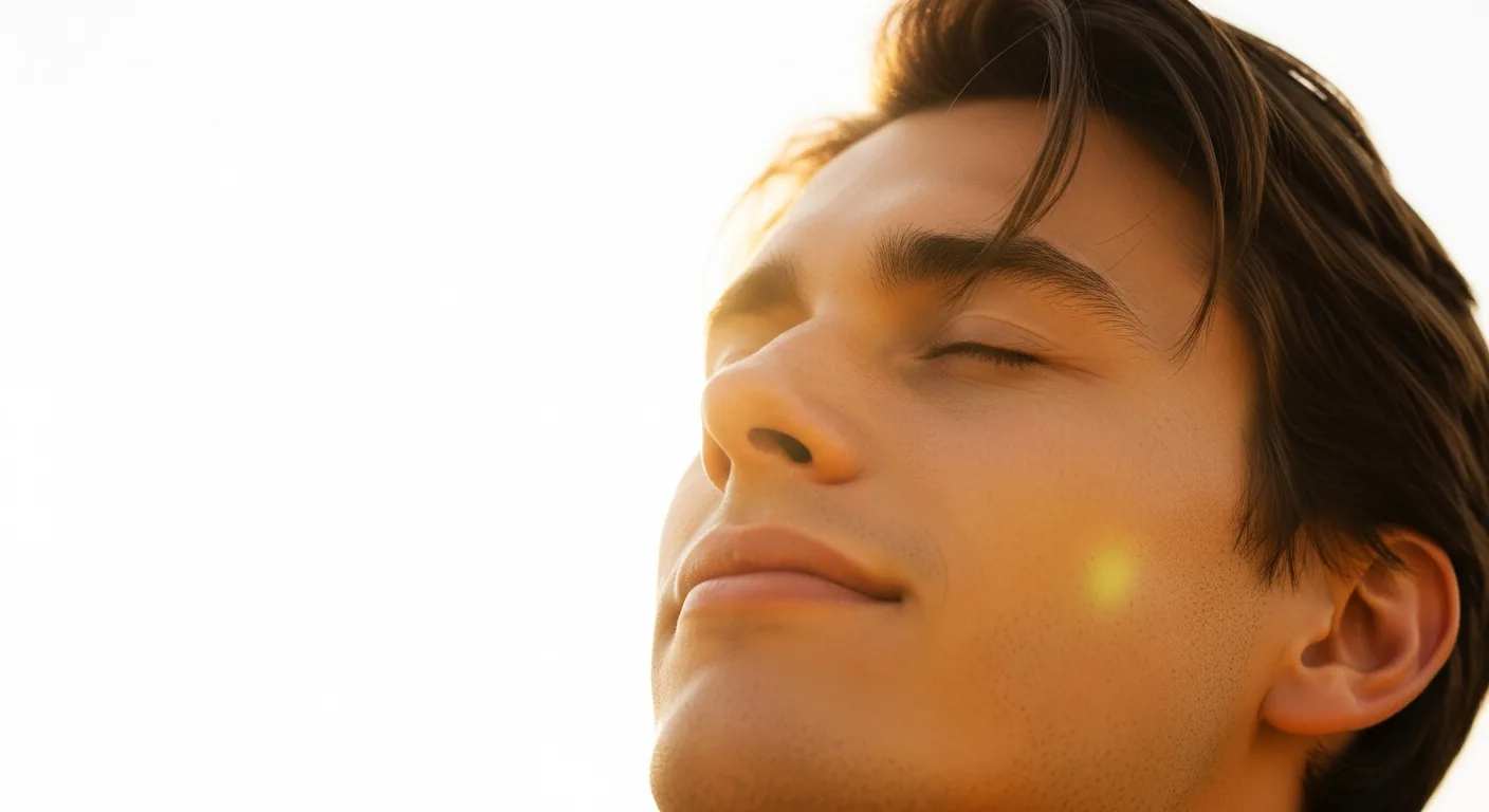Portrait eines l&auml;chelnden Mannes im Sonnenlicht